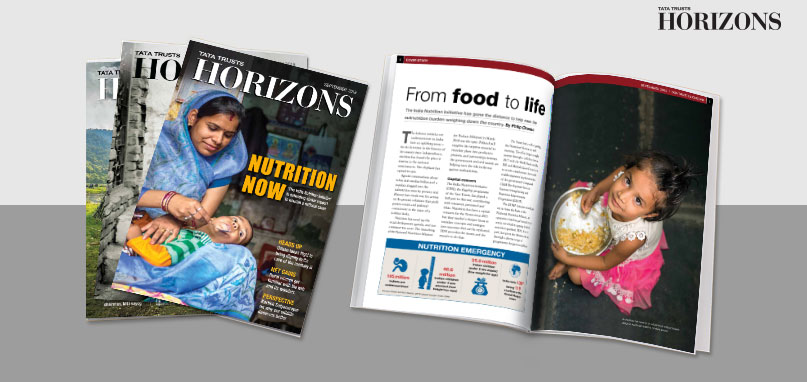Tata trusts horizons magazine design case study